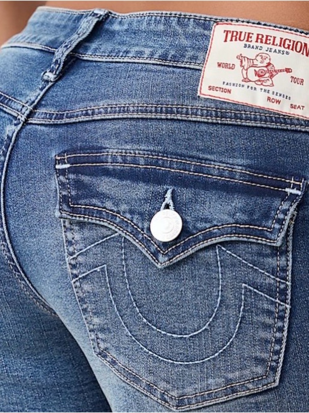 True Religion Joey Cut Off Short size 28 Y2K - Picture 6 of 14
